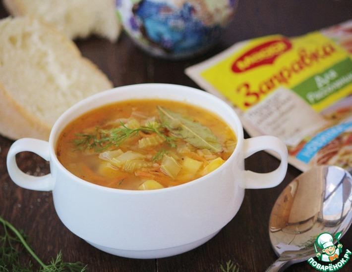 Рецепт: Легкий домашний суп