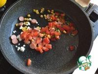 Омлет с овощами в лаваше ингредиенты