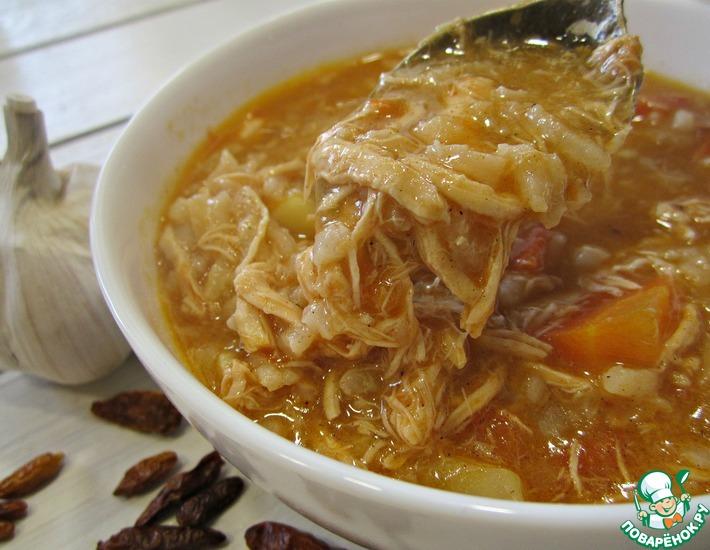Рецепт: Португальский куриный суп Канжа де галинья