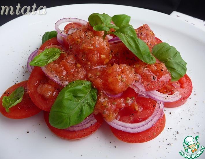 Рецепт: Салат из помидоров в помидорном соусе