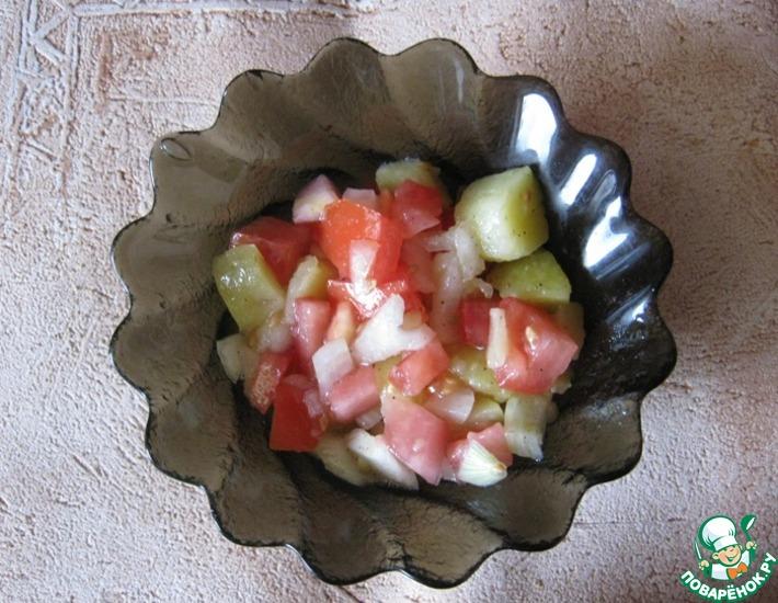 Рецепт: Картофельный салат с томатом