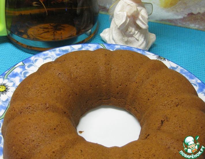 Рецепт: Постный шоколадный кекс по мотивам коврижки