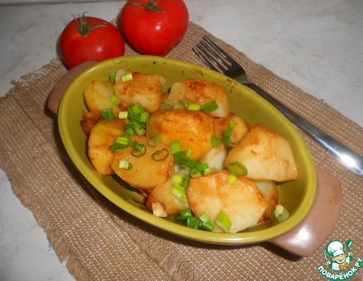 Рецепт: Картофель в горчично-соевом соусе