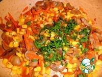 Тёплый грибной салат с лапшой ингредиенты