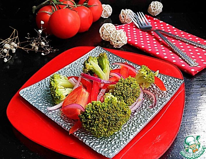 Рецепт: Салат с овощами и брокколи Простой