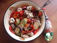 Тёплый салат с печёными овощами ингредиенты