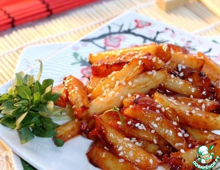 Рецепт: Картофель с перцем чили по-китайски