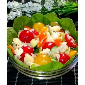 Салат рисовый с овощами
