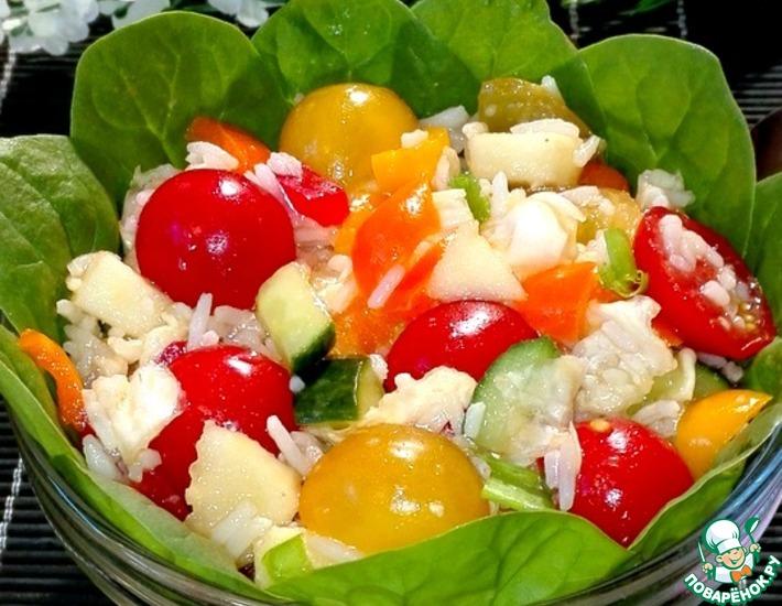 Рецепт: Салат рисовый с овощами
