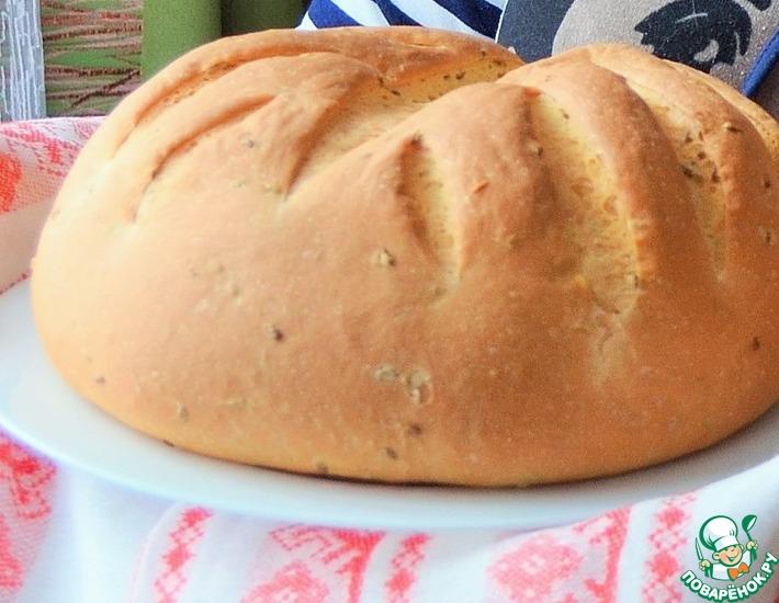 Рецепт: Хлеб кукурузный с льняными семечками