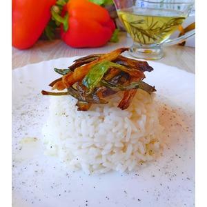 Рис с хрустящим зеленым луком