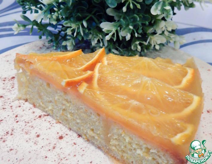 Рецепт: Быстрый торт-кекс Апельсиновый рай