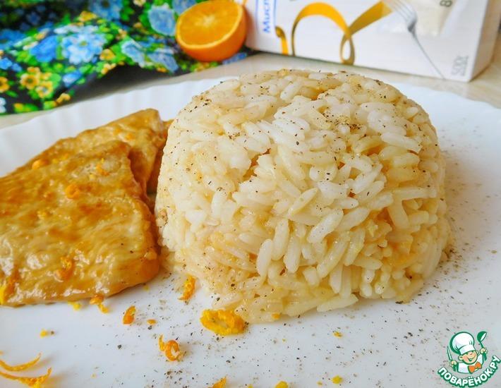 Рецепт: Рис с индейкой в апельсиновом соусе