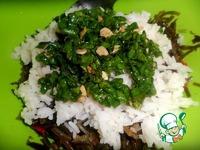 Салат с рисом и морской капустой ингредиенты