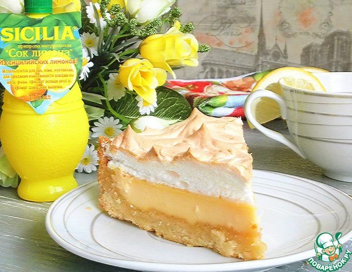 Рецепт: Сливочно-лимонный тарт с меренгой