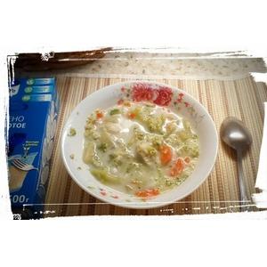 Сливочный овощной суп По мотивам чаудера