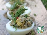Яйца, фаршированные гречкой и грибами ингредиенты