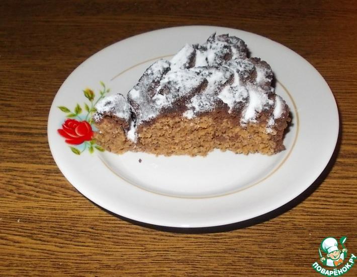 Рецепт: Пирог Орехово-шоколадная радость