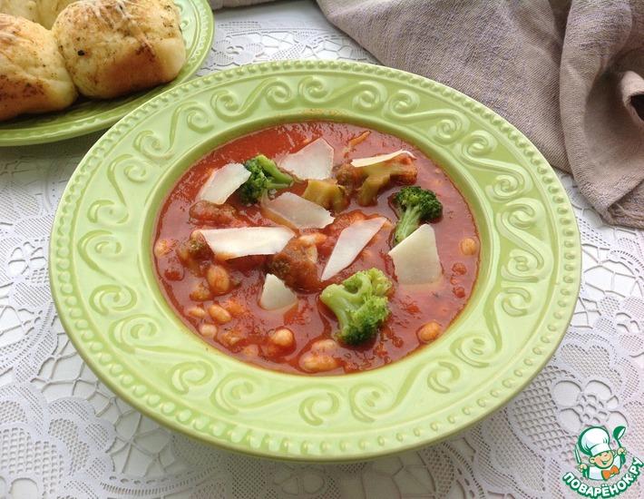 Рецепт: Томатный суп с брокколи