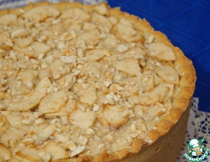 Рецепт: Итальянский яблочный пирог с заварным кремом