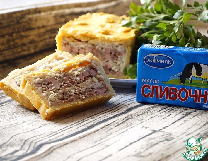 Рецепт: Паштет мясной слоеный в тесте