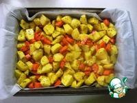 Картофель и морковь, запеченные в духовке ингредиенты