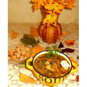 Баклажаново-грибной суп