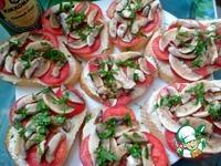 Горячие бутерброды с грибами и помидорами ингредиенты
