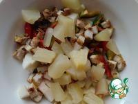 Салат с курицей, яблоком и ананасом ингредиенты