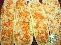 Кабачковые лодочки с морковью и сыром ингредиенты