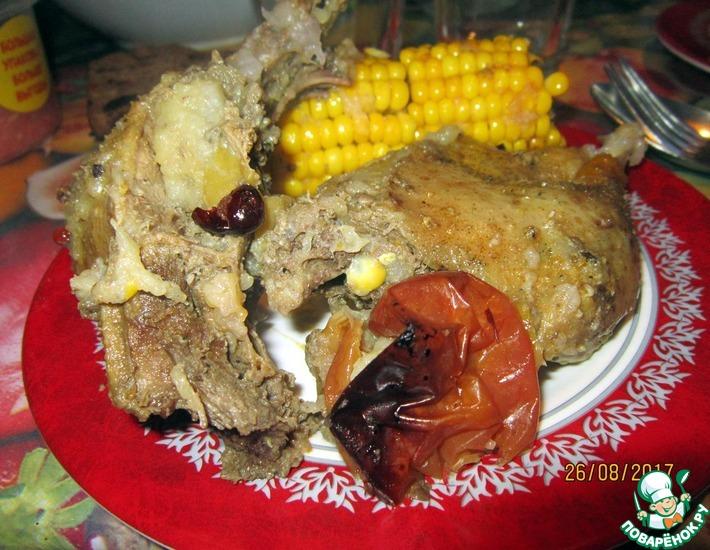 Рецепт: Кокосовая утка в шарабане