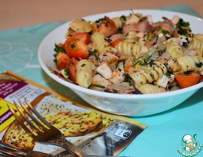 Рецепт: Салат с джирандоле и беконом