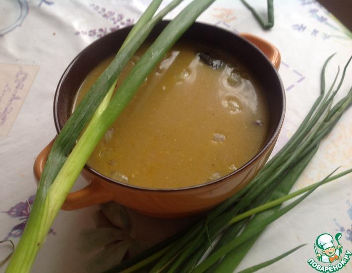 Рецепт: Суп из сушёных грибов с сыром