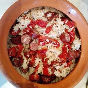 Рис с вялеными томатами
