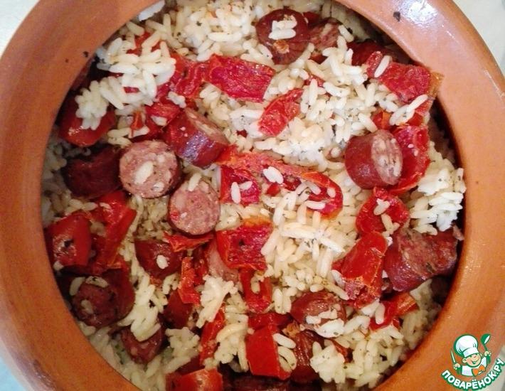 Рецепт: Рис с вялеными томатами