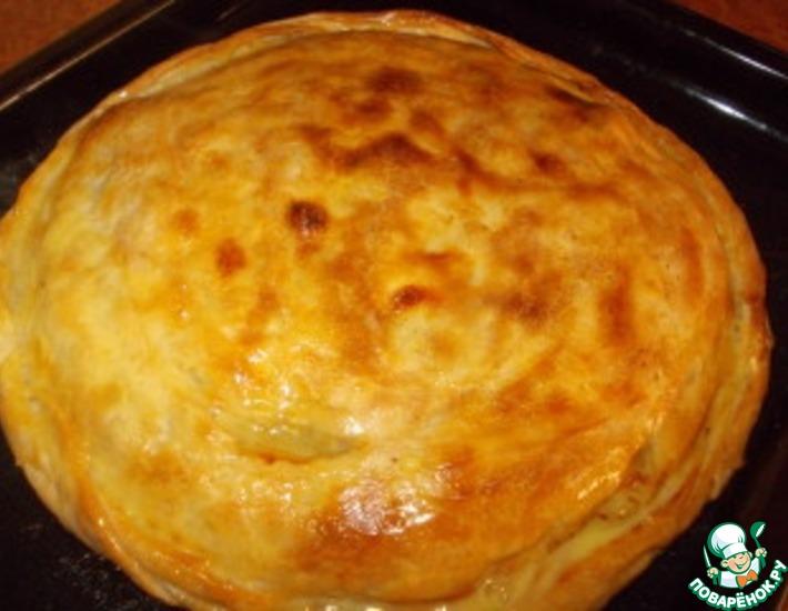Рецепт: Пирог с картофелем и мясом Цкан
