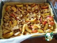 Пирог с яблоками, нектаринами и пудингом ингредиенты