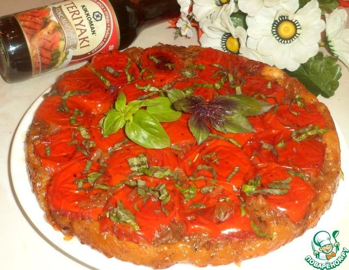 Рецепт: Луково-томатный пирог