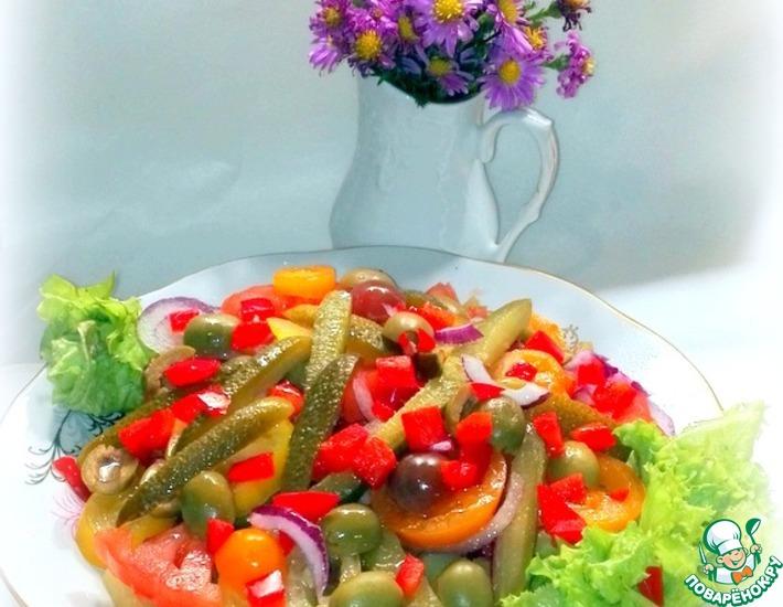 Рецепт: Салат из овощей Сытный