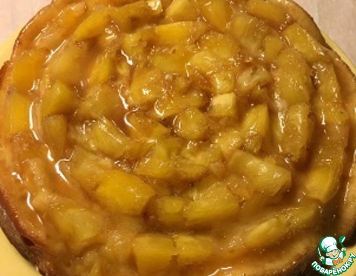 Рецепт: Пирог с ананасами Волшебный