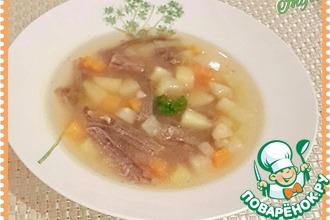 Рецепт: Овощной суп на говяжьем бульоне Любимый