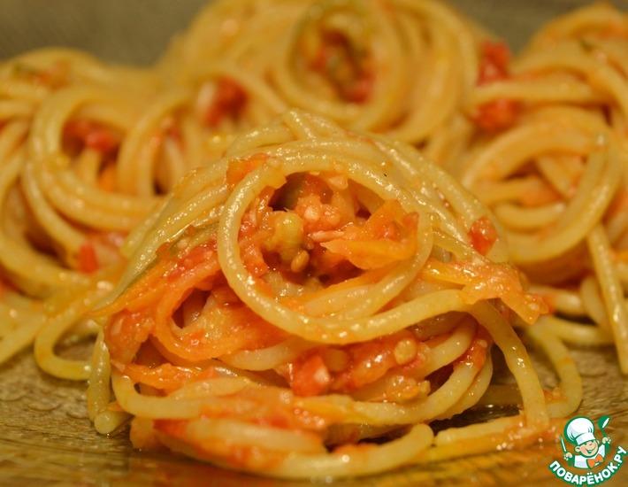 Рецепт: Спагетти с овощными спагетти