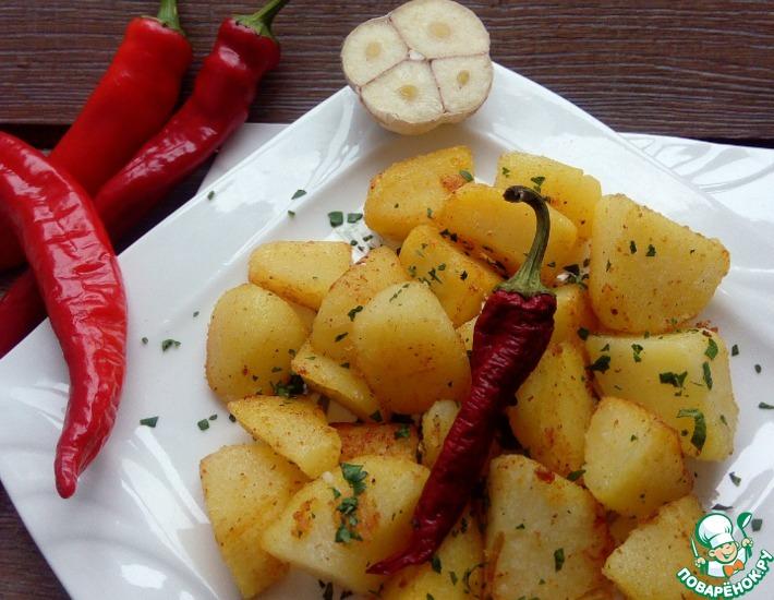 Рецепт: Картофель варено-жареный