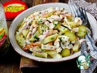 Картофельный салат с огурцами и курицей ингредиенты