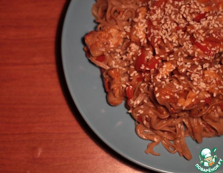 Рецепт: Китайская вок-лапша со свининой