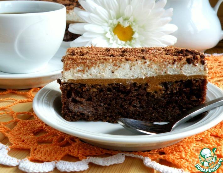 Рецепт: Торт шоколадно-арахисовый «Мое солнышко»