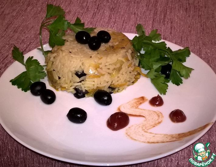Рецепт: Рис, запеченный с маслинами