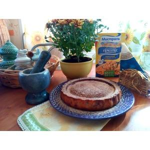 Творожно-геркулесовый пирог на завтрак