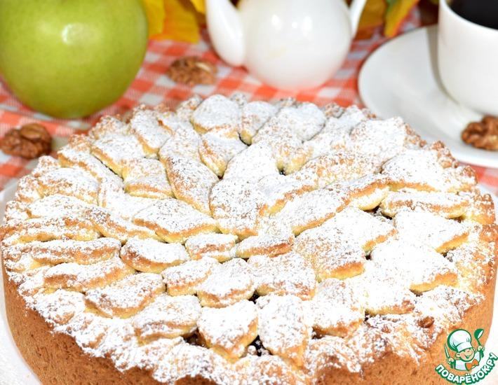 Рецепт: Пирог яблочный Сентябрь