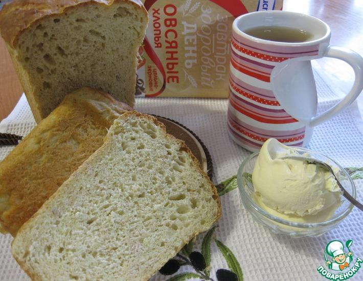 Рецепт: Творожно-овсяный хлеб с тмином Деревенский